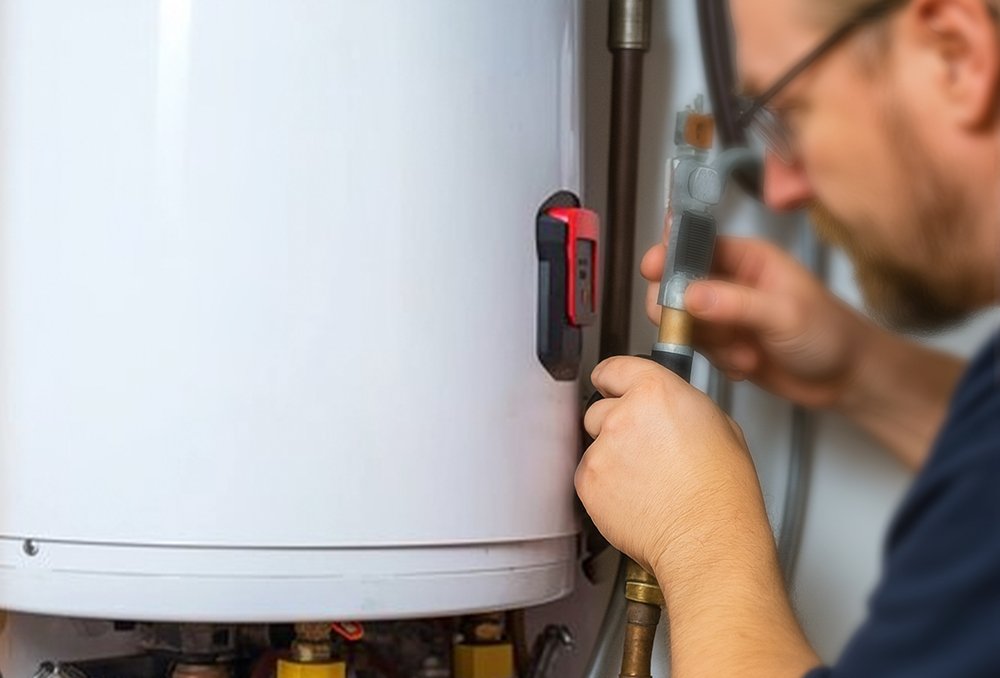 John Fixing a Water Heater
